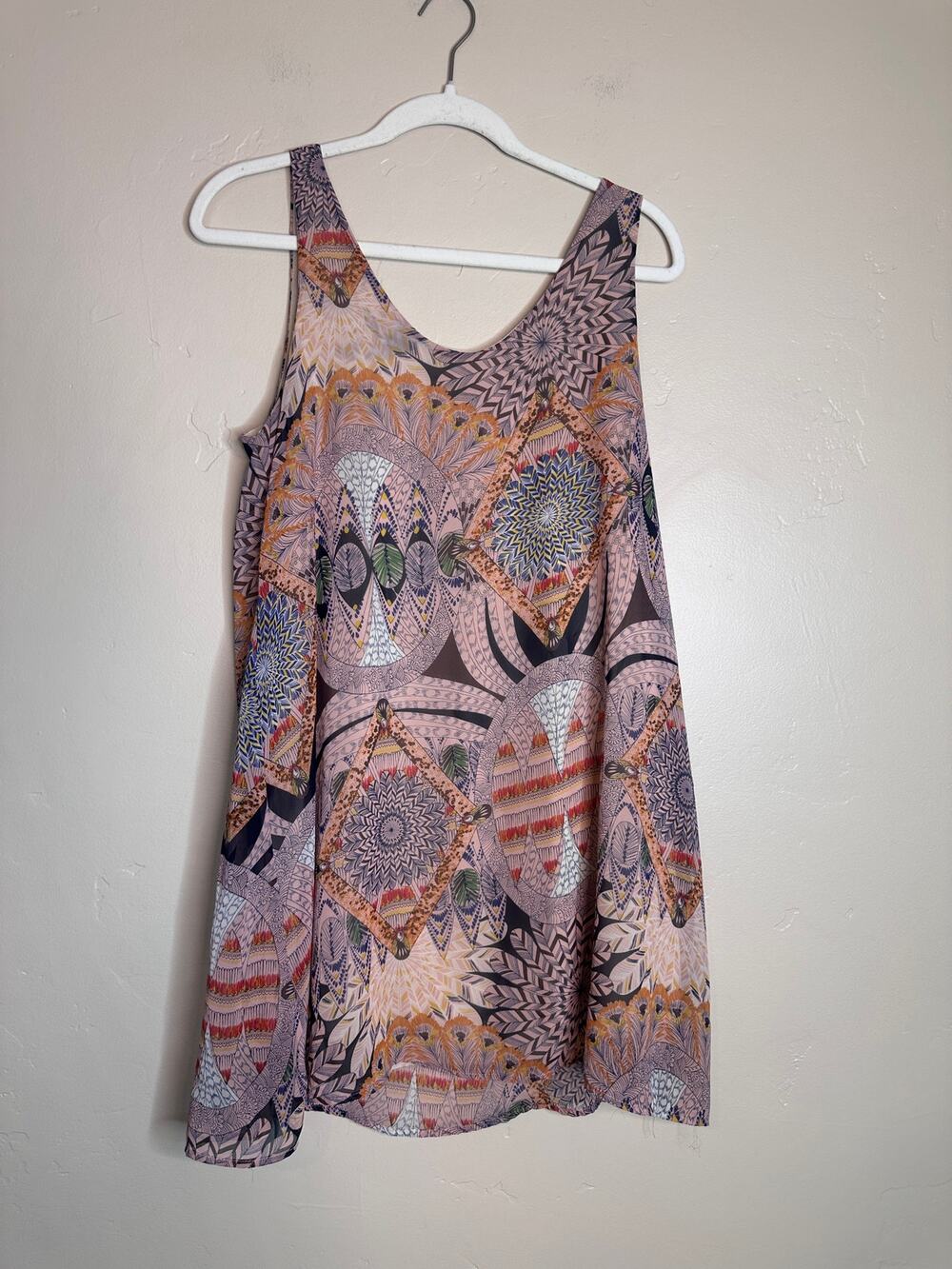 Deja Vu Boutique Multi Pattern swing Dress Medium